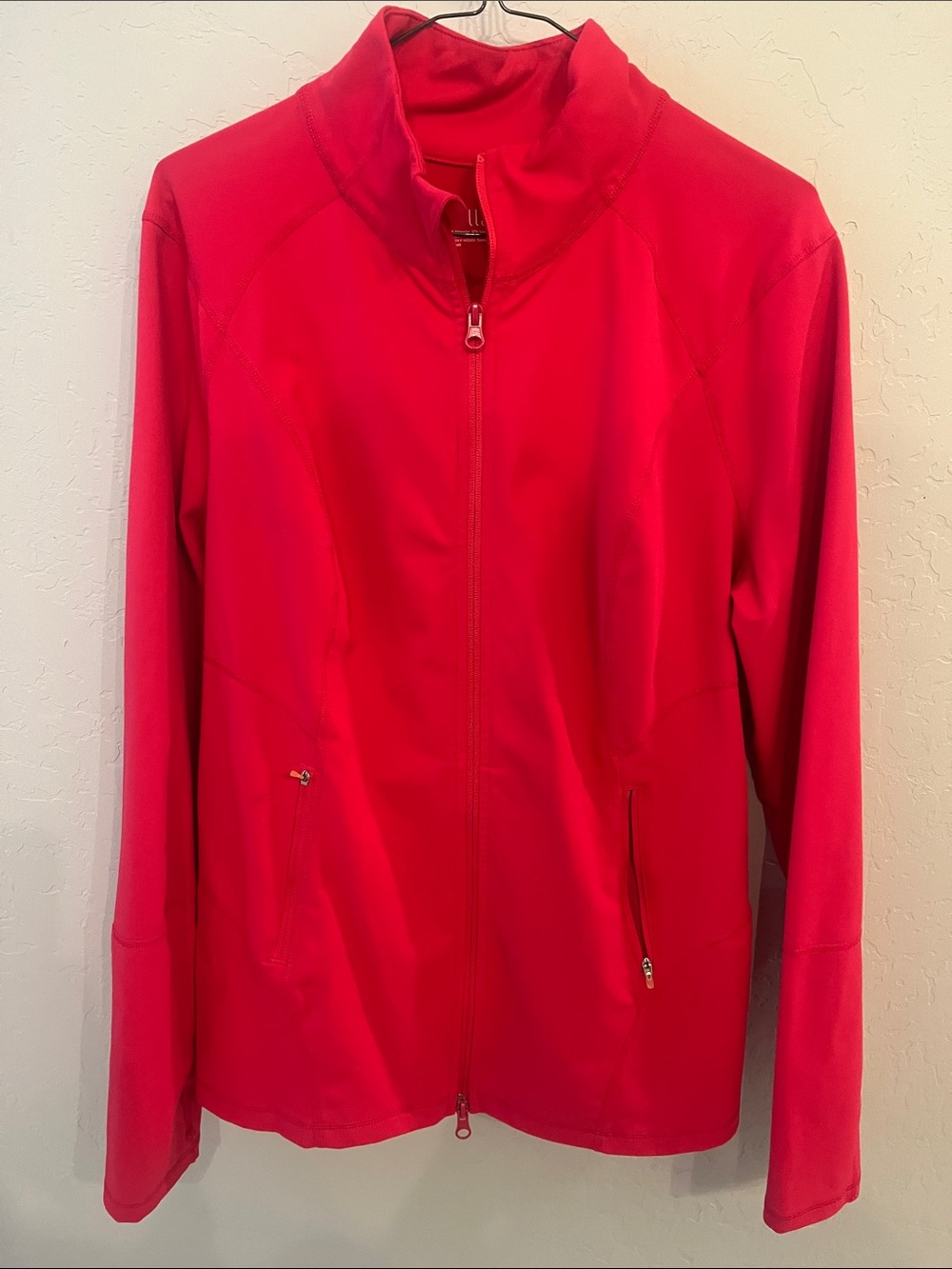 Zella Bright Red Full-Zip Utility Jacket